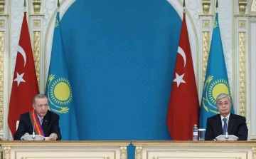 Cumhurbaşkanı Erdoğan: &quot;Kazakistan ile orta koridorun geliştirilmesi için çalışmalara devam edeceğiz”
