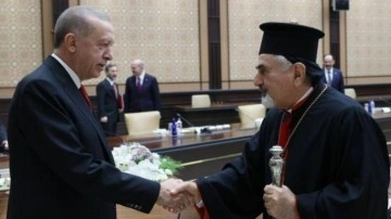 Cumhurbaşkanı Erdoğan, Süryani Katolik Patriği'ni kabul etti