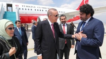 Cumhurbaşkanı Erdoğan'a Hakan Taşıyan'dan havalimanında sürpriz karşılama