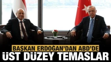 Cumhurbaşkanı Erdoğan&rsquo;dan ABD'de üst düzey temaslar