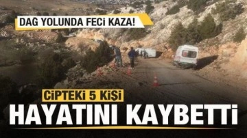 Dağ yolunda feci kaza: Cipteki 5 kişi öldü