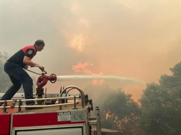 Datça’daki orman yangınından 17 konut olumsuz etkilendi
