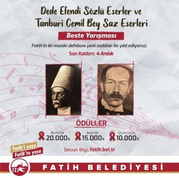 Dede Efendi ve Tanburi Cemil Bey yarışmayla anılacak
