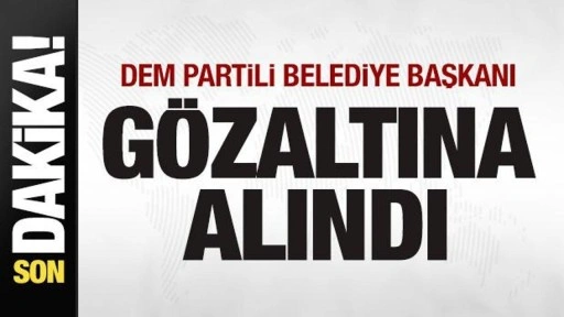 DEM Partili belediye başkanı gözaltına alındı