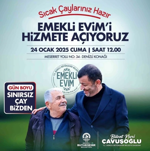 Denizli Emekli Evim hizmete açılıyor
