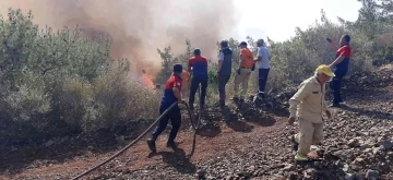 Denizli itfaiyesi Marmaris’teki yangın söndürme çalışmalarına destek veriyor
