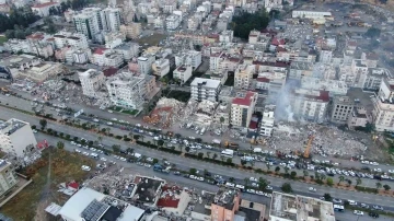 Deprem bölgesi İskenderun havadan görüntülendi
