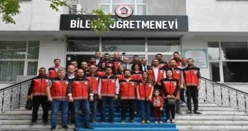 Deprem bölgesine giden personele plaketleri takdim edildi