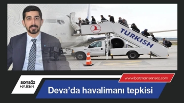 Deva’da havalimanı tepkisi