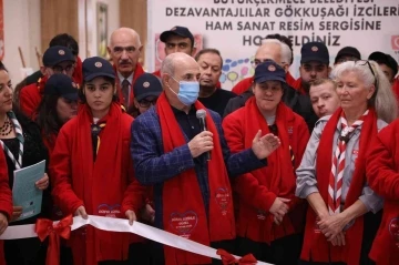 Dezavantajlı izcilerin eşsiz ve özel eserleri sergilendi
