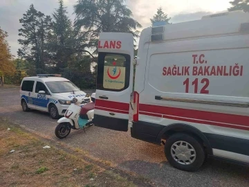 Direksiyon hakimiyetini kaybedip yamaçtan aşağıya uçtu
