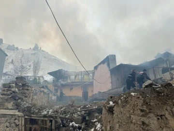 Divriği’de korkutan yangın: 5 ev zarar gördü
