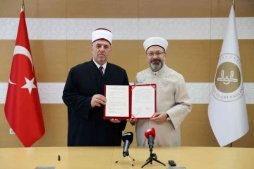 Diyanet İşleri Başkanlığı ile Kosova İslam Birliği Başkanlığı arasında iş birliği protokolü imzalandı
