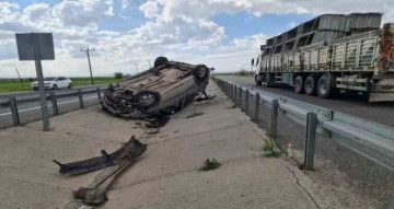 Diyarbakır’da hafif ticari araç takla attı: 1 yaralı