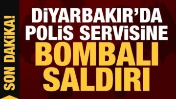 Diyarbakır'da polis servis aracına bombalı saldırı