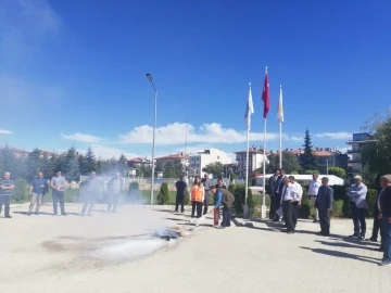 DKMP’de yangın tatbikatı
