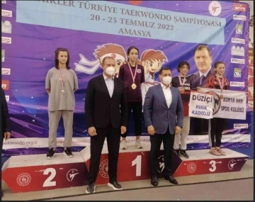 Dodurgalı sporcu Türkiye Taekwondo Şampiyonasında ikinci oldu
