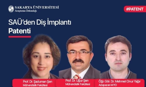 Doğal diş hareketini taklit eden implant patentle tescillendi
