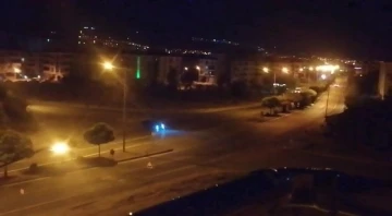 Drift atan sürücü trafiği tehlikeye soktu
