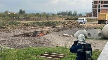 Düzce’de doğal gaz boru hattında patlama meydana geldi
