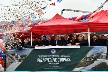 ‘Düzköy Pazaryeri ve Otopark Projesi’nin temeli törenle atıldı
