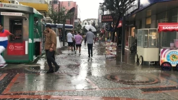 Edirne’de kuvvetli yağış etkili oldu
