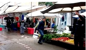 Edremit’te elektrik direğinden çıkan kıvılcımlar paniğe neden oldu
