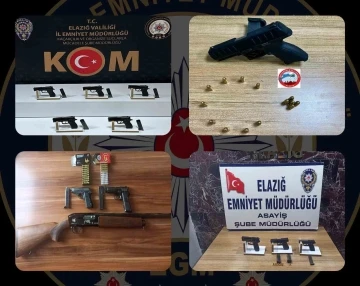 Elazığ’da 12 adet ruhsatsız silah ele geçirildi: 6 tutuklama
