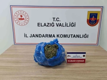 Elazığ’da 2 kilo kubar esrar ele geçirildi: 1 gözaltı
