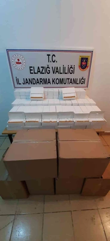 Elazığ’da 40 bin adet bandrolsüz makaron ele geçirildi
