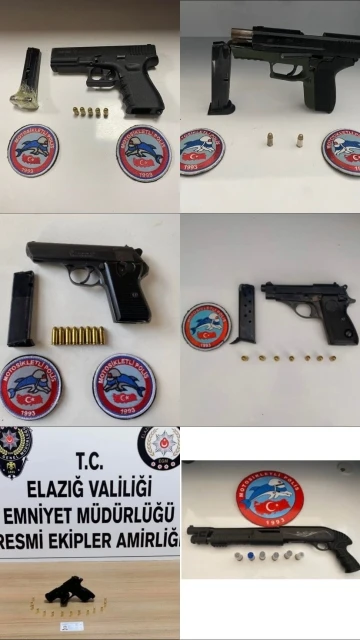 Elazığ’da 5 adet ruhsatız tabanca ele geçirildi
