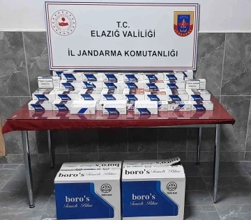 Elazığ’da bin paket bandrolsüz sigara ele geçirildi
