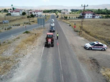 Elazığ’da dron destekli trafik denetimi
