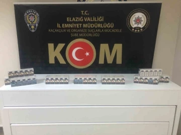 Elazığ’da gümrük kaçağı sigara ele geçirildi
