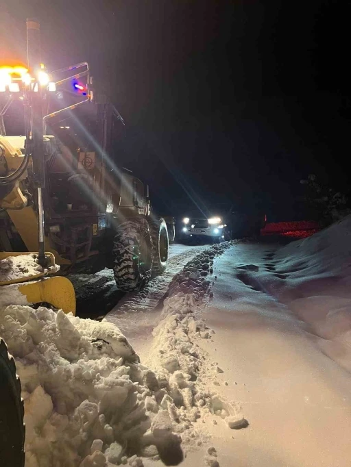 Elazığ’da kar nedeni ile kapanan 94 köy yolunda çalışmalar sürüyor
