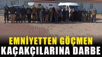 Emniyetten göçmen kaçakçılarına darbe