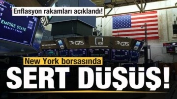 Enflasyon rakamları açıklandı! New York borsasında sert düşüş!