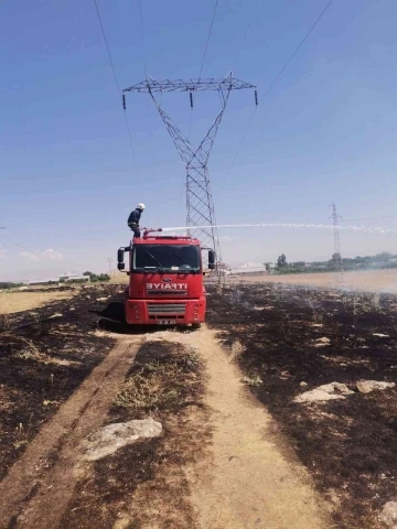 Erciş’te ot yangını
