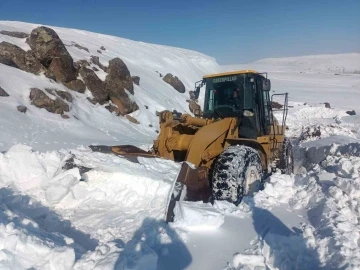 Erciş’te tipiden kapanan yollar açılıyor
