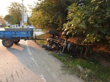 Erdek’te traktör kazası 1 kişi yaralı
