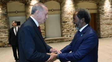 Erdoğan, Somali Cumhurbaşkanı Mahmud ile görüştü