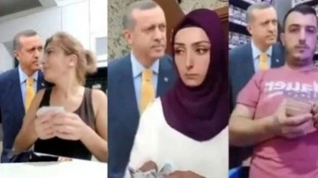 Erdoğan'ı görünce paralarını saklayan vatandaşlara soruşturma açıldı