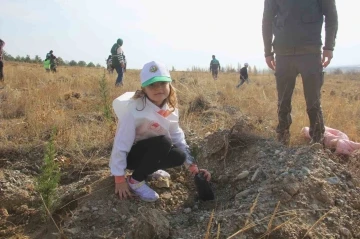 Erzincan’da fidanlar toprakla buluşturuldu
