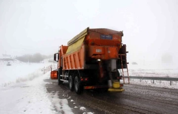 Erzincan’ın yüksek kesimlerinde kar yağışı
