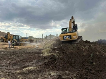 Erzurum’da 12 bin balya ot kül oldu
