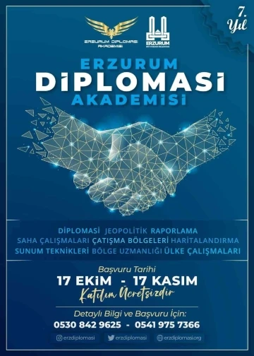 Erzurum diplomasi akademisi çalışmalarına başlıyor
