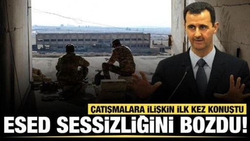 Esed sessizliğini bozdu... Çatışmalara ilişkin ilk kez konuştu