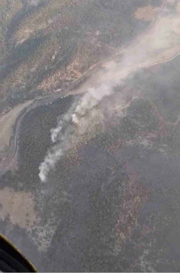 Eskişehir’de orman yangınına sabah saatlerinde yeniden havadan müdahale başladı
