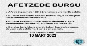 Eskişehir Türk Ocağı’ndan 20 afetzede öğrenciye burs