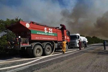 Eskişehir ve Afyonkarahisar ekipleri Datça yangınında
